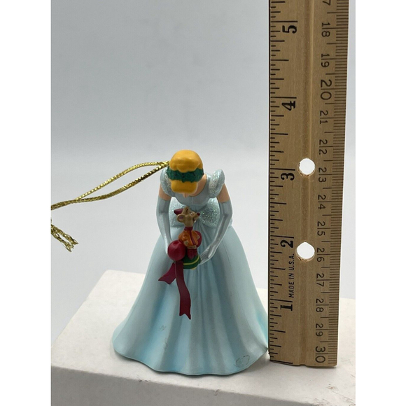 Disney Christmas Magic Ornaments W/Box Cinderella Snow White Ariel Set/3 - Picture 9 of 14